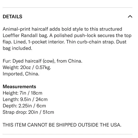 Loeffler Randall Camel Calfhair Crossbody Lock Bag - Picture 6 of 16